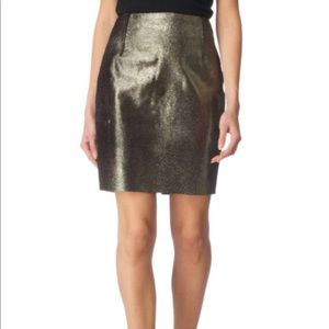 Elie Tahari - Metallic Bennet Calf Hair Skirt